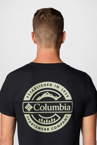 T-shirt regular en coton biologique Rapid Ridge™ - Noir