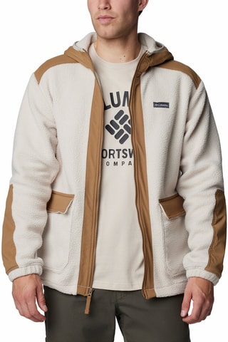 Veste polaire à capuche Landroamer™ - Ecru