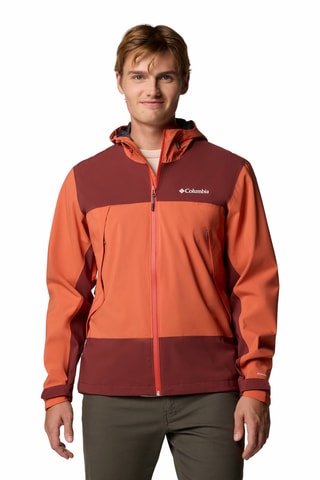 Coupe-vent à capuche Boulder Falls™ - Orange et bordeaux