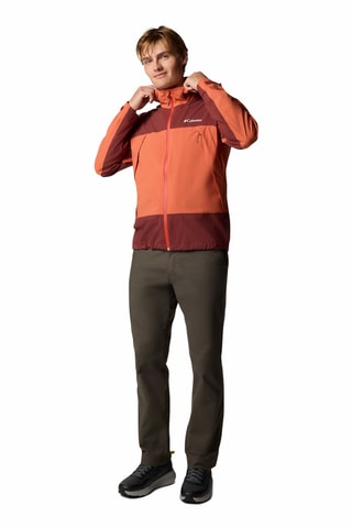Coupe-vent à capuche Boulder Falls™ - Orange et bordeaux