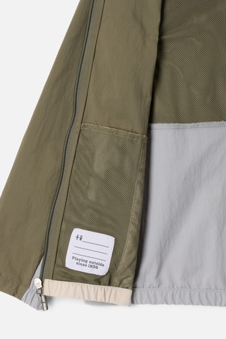 Coupe-vent à capuche Tabor Trail™ - Kaki et blanc