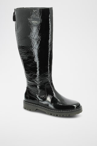 Botas em couro envernizado Kick Deckboot - Preto