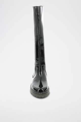 Botas em couro envernizado Kick Deckboot - Preto