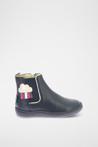 Botins em couro Kick Pop - Azul-marinho