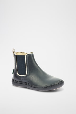 Botins em couro Kick Pop - Azul-marinho