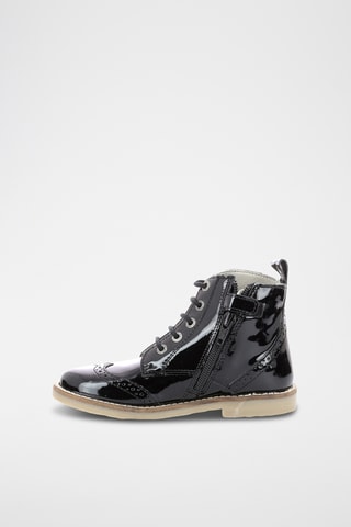 Botinhas em couro envernizado Tyrol - Preto