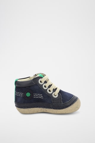 Botinhas em couro Sonistree - Azul-marinho