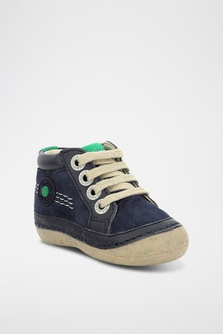 Botinhas em couro Sonistree - Azul-marinho