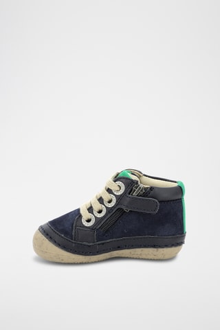 Botinhas em couro Sonistree - Azul-marinho