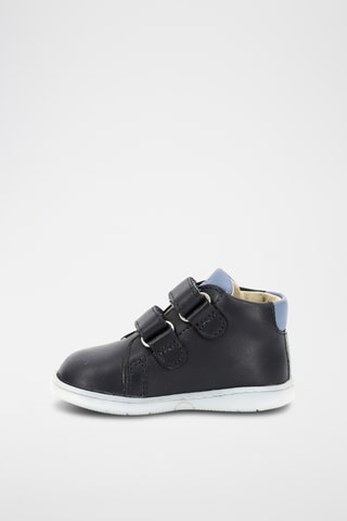 Botinhas em couro Kickbelkro - Azul-marinho