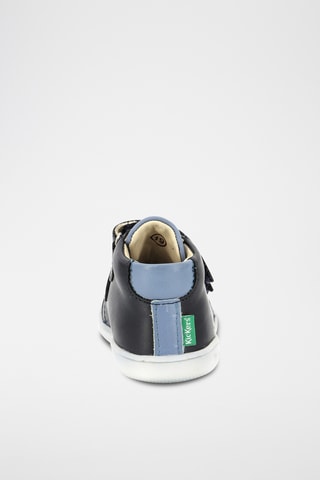 Botinhas em couro Kickbelkro - Azul-marinho