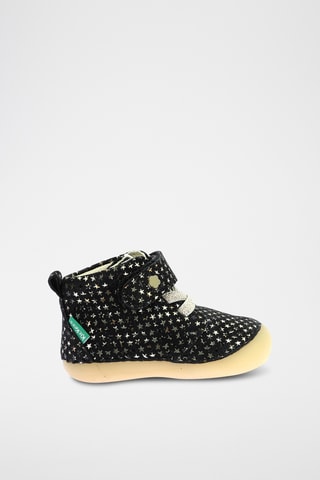 Botinhas em couro Sonizikro - Preto