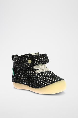 Botinhas em couro Sonizikro - Preto