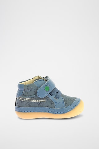 Botinhas em couro Sokistic - Azul-celeste
