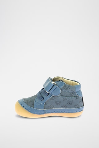 Botinhas em couro Sokistic - Azul-celeste