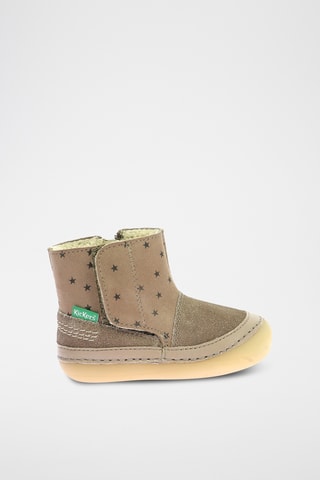 Botins forrados em couro Sokifaune - Castanho