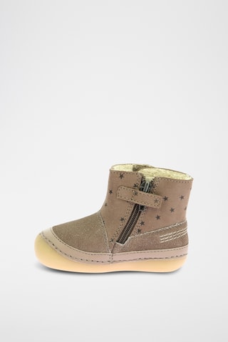 Botins forrados em couro Sokifaune - Castanho