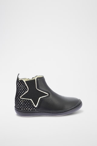 Botins em couro Kick Popstar - Preto