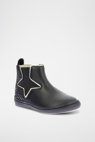 Botins em couro Kick Popstar - Preto