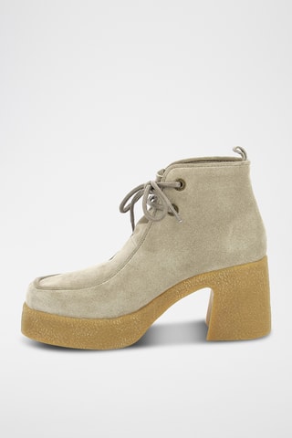 Botins em nobuck Kick Claire - Bege
