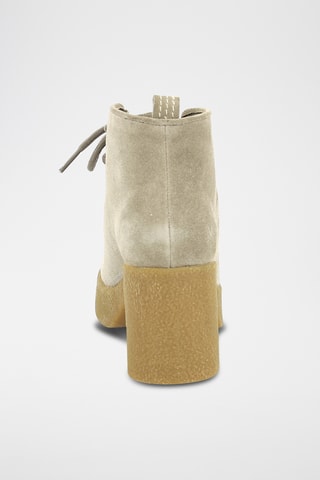 Botins em nobuck Kick Claire - Bege