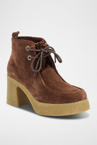 Botins em nobuck Kick Claire - Castanho