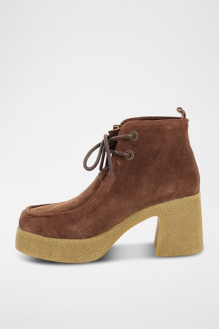 Botins em nobuck Kick Claire - Castanho
