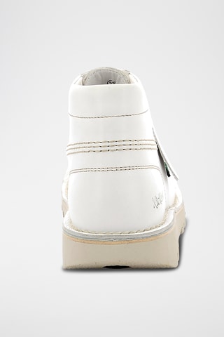 Botins em couro Kick Hi - Branco