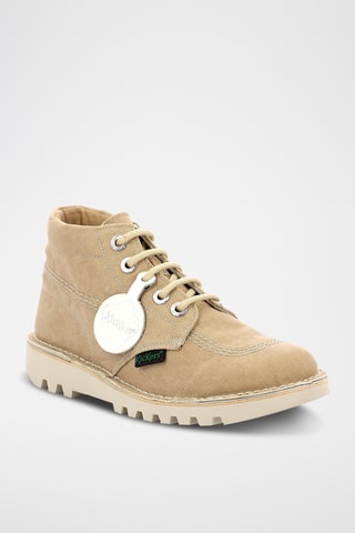 Botins Kick Hi - Bege