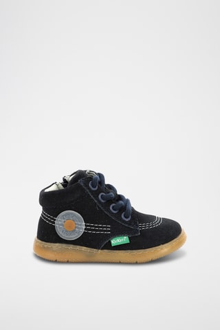 Botinhas em nobuck Kickbubbly - Azul-marinho
