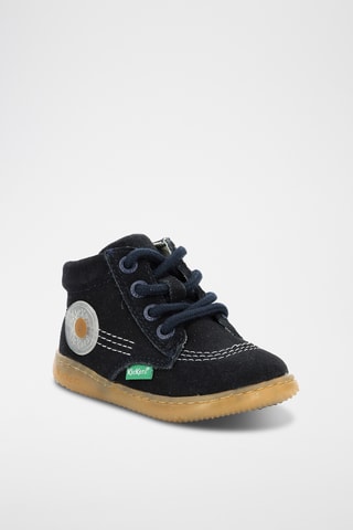 Botinhas em nobuck Kickbubbly - Azul-marinho
