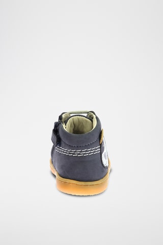Botinhas em couro Kickbillista - Azul-marinho