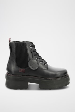 Botins em couro Kick Helena - Preto 