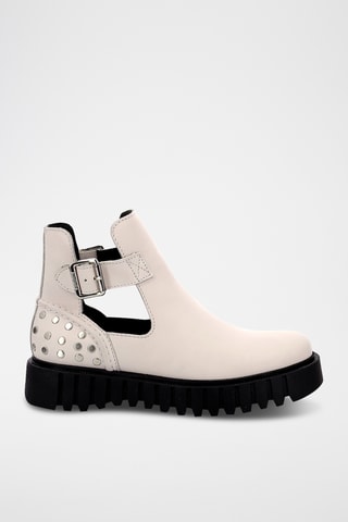 Botins em couro Kick Fantasy - Branco