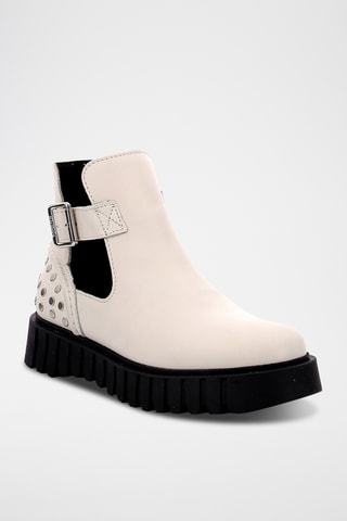 Botins em couro Kick Fantasy - Branco