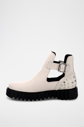 Botins em couro Kick Fantasy - Branco