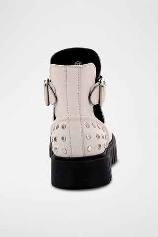 Botins em couro Kick Fantasy - Branco