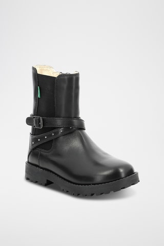 Botins em couro Groozmy - Preto