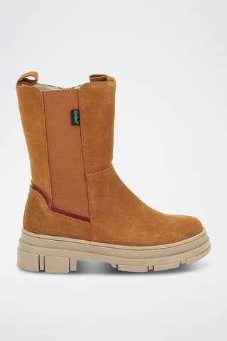 Botins em nobuck Kick Goz - Camel