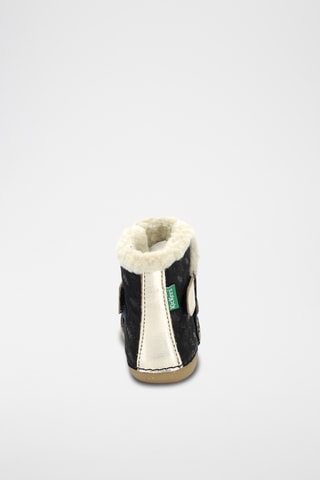 Botins forrados em couro So Windy - Azul-marinho e dourado