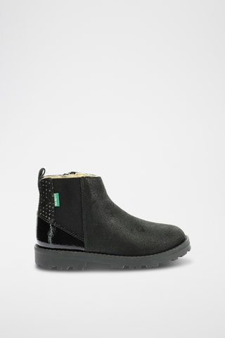 Botins em couro Groofit - Preto