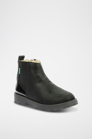 Botins em couro Groofit - Preto