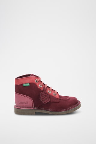 Botins em couro Col - Rosa