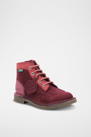 Botins em couro Col - Rosa