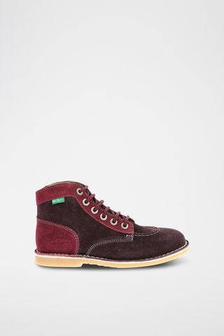 Botins em nobuck Kick Legemd - Vermelho e bordô