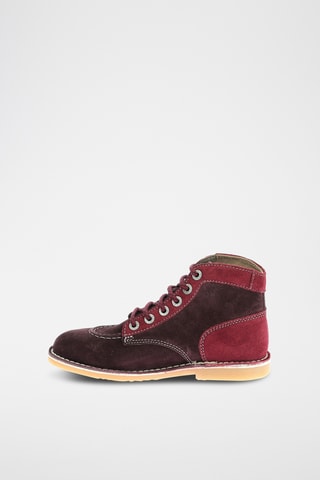 Botins em nobuck Kick Legemd - Vermelho e bordô