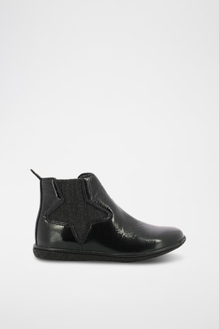 Botins em couro envernizado Vermillon - Preto
