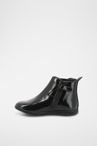 Botins em couro envernizado Vermillon - Preto