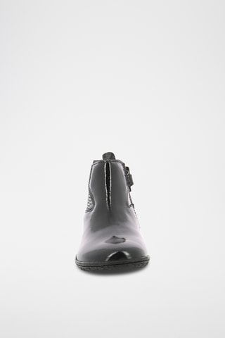 Botins em couro envernizado Vermillon - Preto