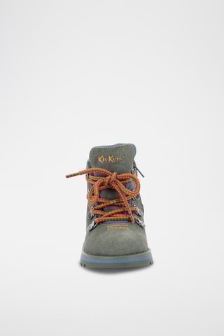 Botinhas em couro Kicknature - Caqui e laranja